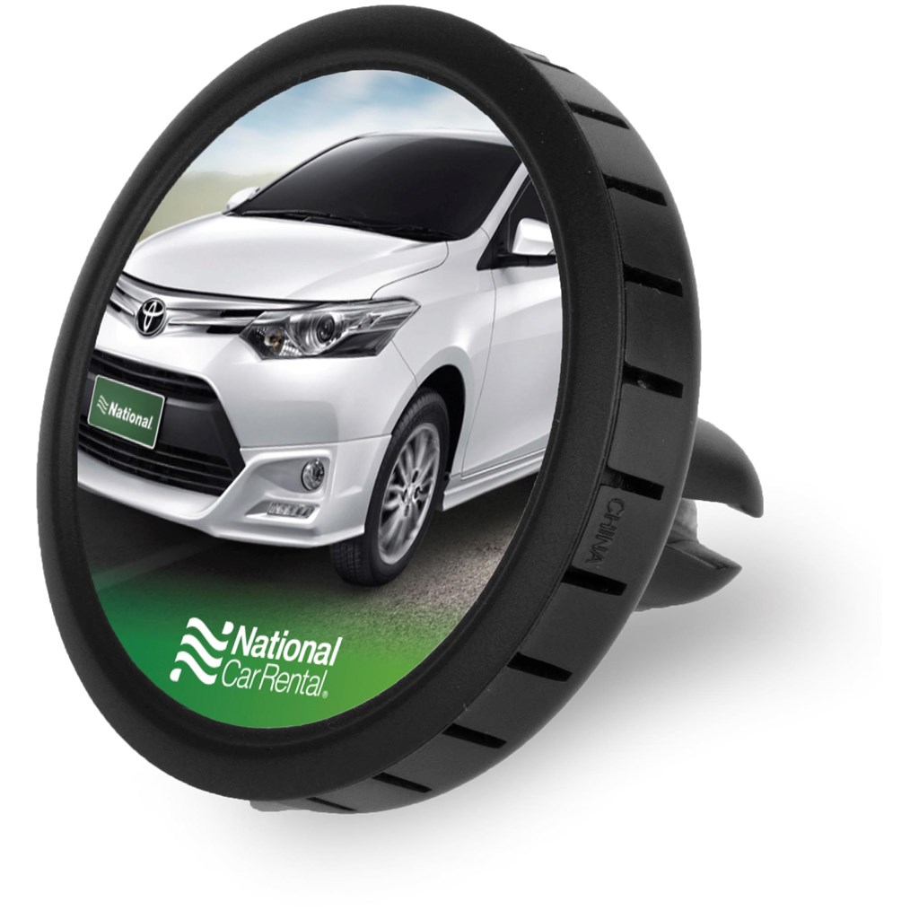 Burnt-Orange Happy-Travels Car Vent Air Freshener