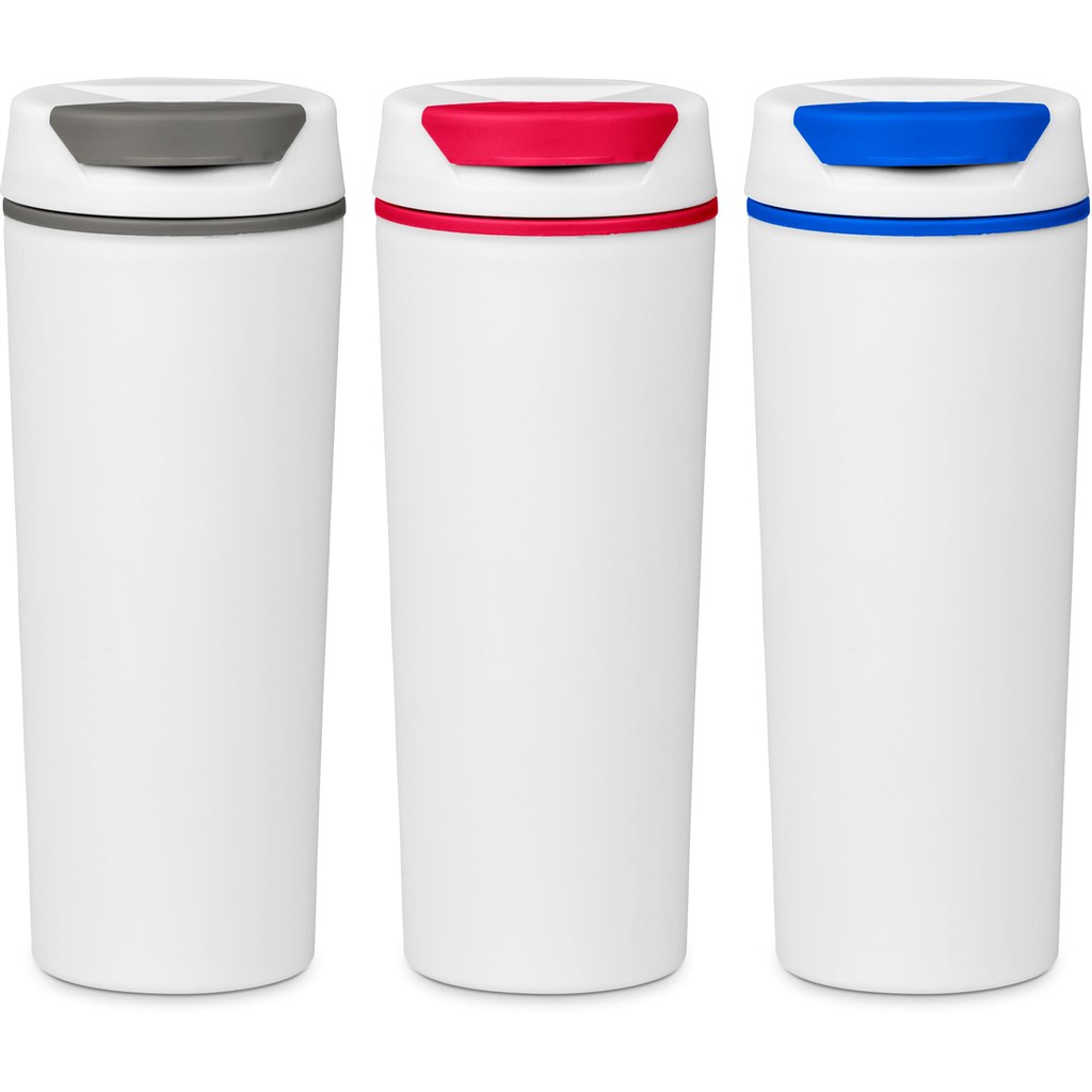 Burnt Orange Laguna Plastic Double-Wall Tumbler - 460ml