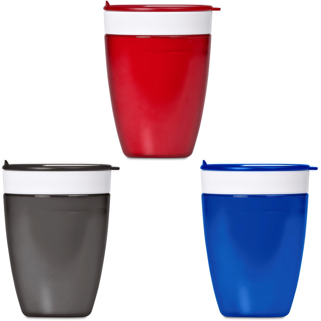 Burnt Orange Manhattan Plastic Double-Wall Tumbler - 300ml