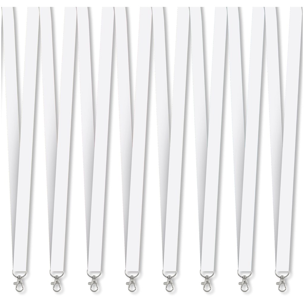 Burnt Orange Snap Hook Clip Single-Sided Sublimation Satin Lanyard