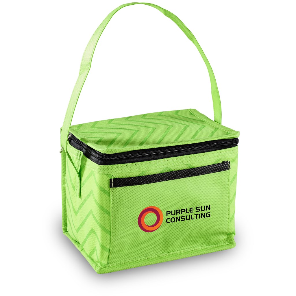 Burnt Orange Waverly Non-Woven 6-Can Cooler