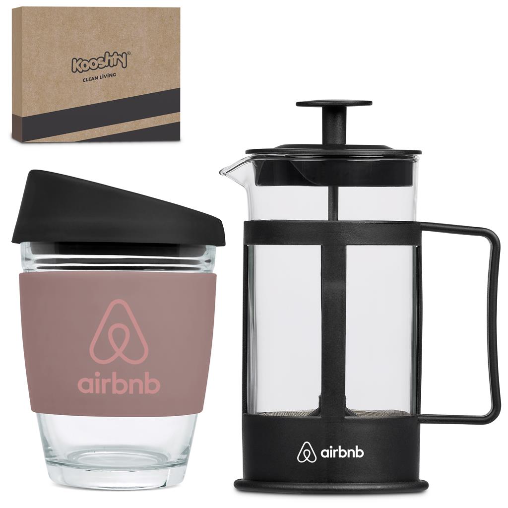 Burnt-Orange Contempro Coffee Set