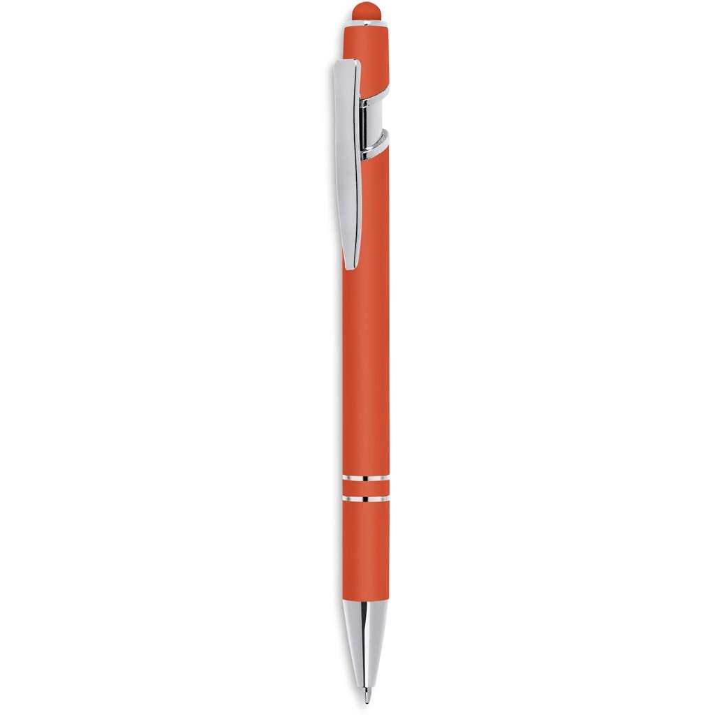 Burnt Orange Fanfare Stylus Ball Pen