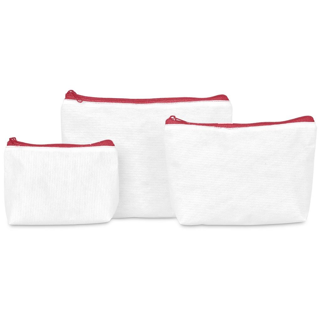 Burnt Orange Leanne Recycled PET Stitch-Bond Mini Toiletry Bag