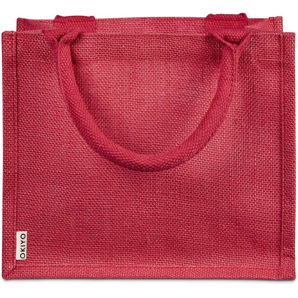 Burnt Orange Miyag Midi Jute Gift Bag