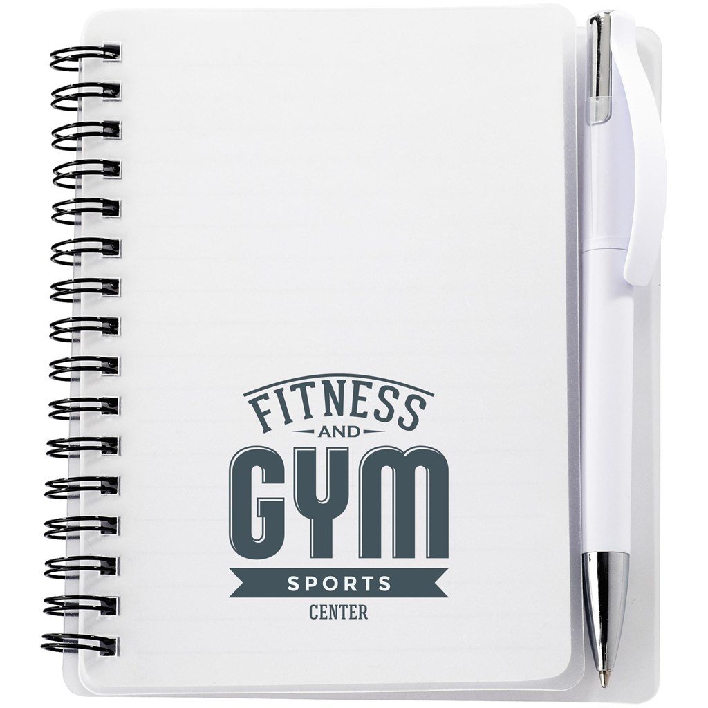 Burnt Orange Plasma A6 Spiral Notebook & Pen