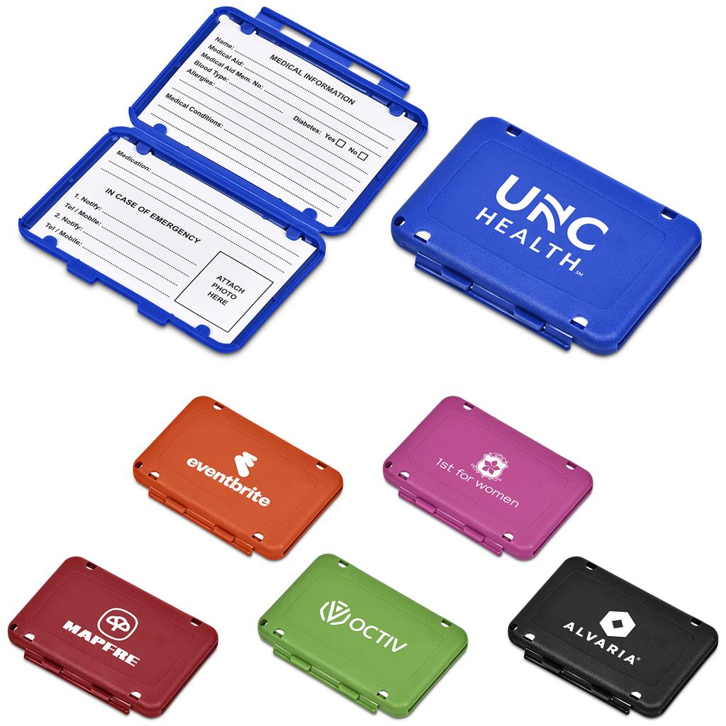 Burnt-Orange Seatbelt Medi-Wallet