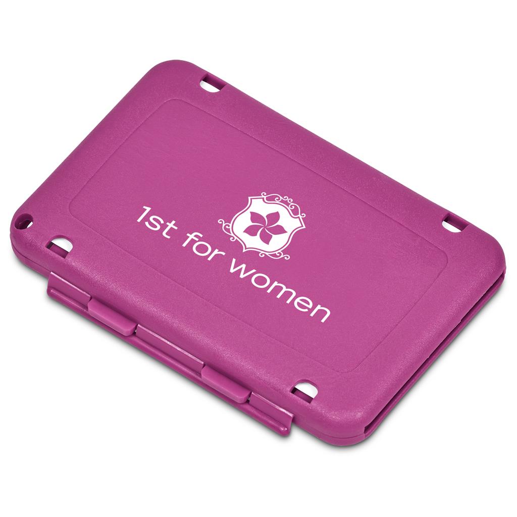 Burnt-Orange Seatbelt Medi-Wallet