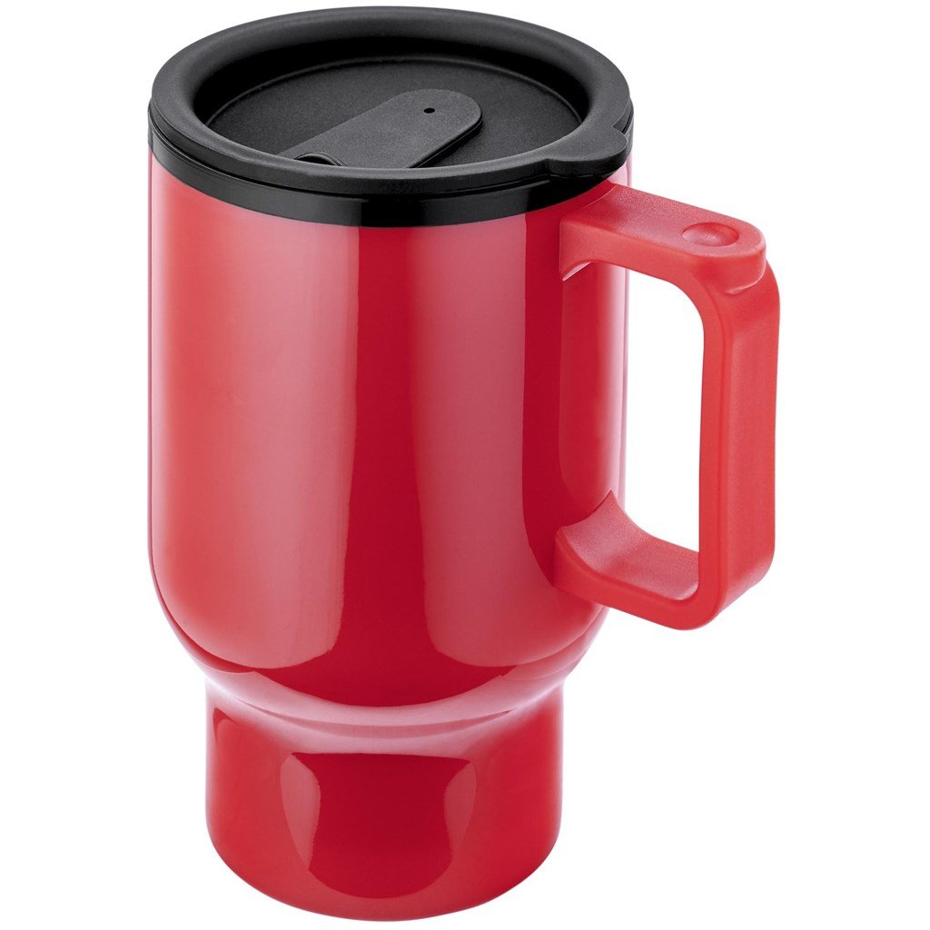 Burnt Orange Whimsy Plastic Double-Wall Mug - 430ml