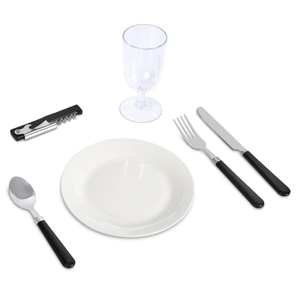 Burnt-Orange Willow 4-Person Picnic Basket