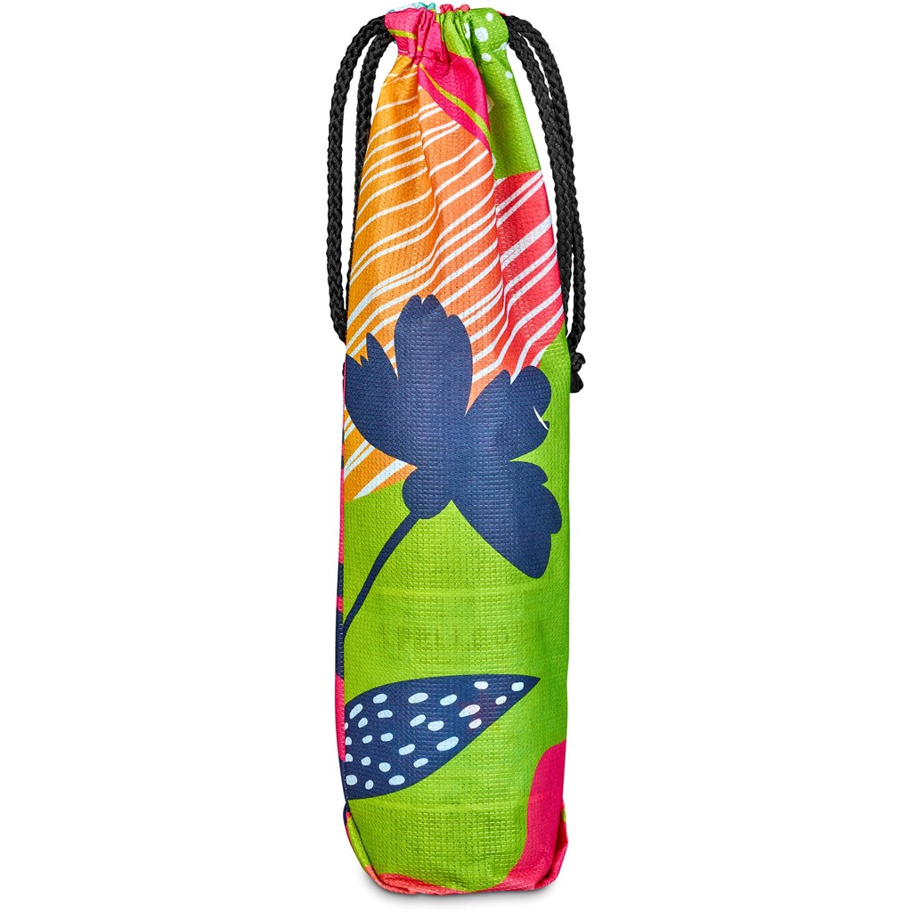 Burnt Orange Tipsy RPET Wine Bottle Drawcord Bag