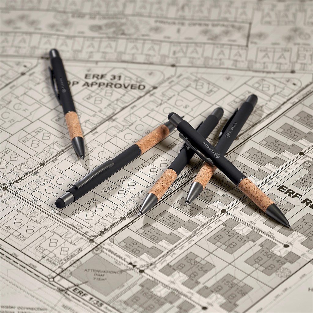 Burnt Orange Denki Cork A5 Hard Cover Notebook