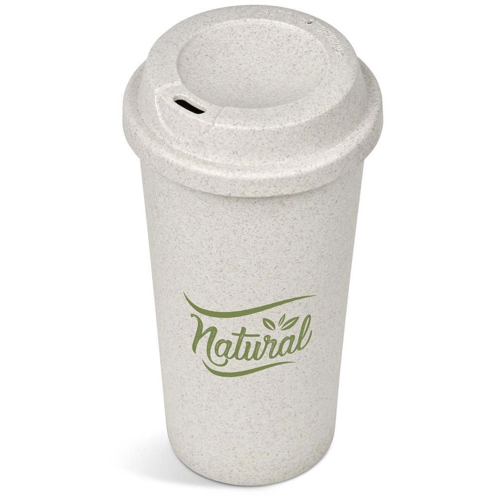 Burnt Orange Katagi Wheat Straw Double-Wall Tumbler – 450ml