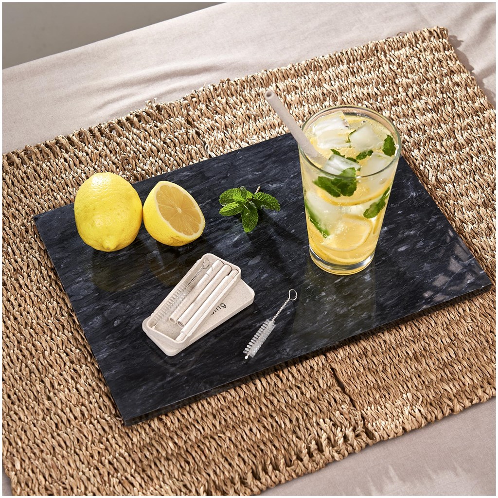 Burnt Orange Saiko Wheat Straw Straw Set