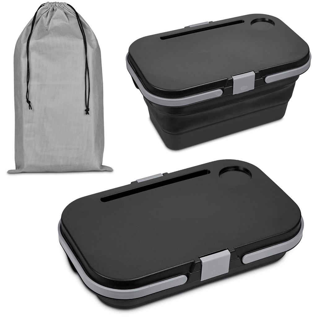 Burnt Orange Brannigan Collapsible Picnic Basket