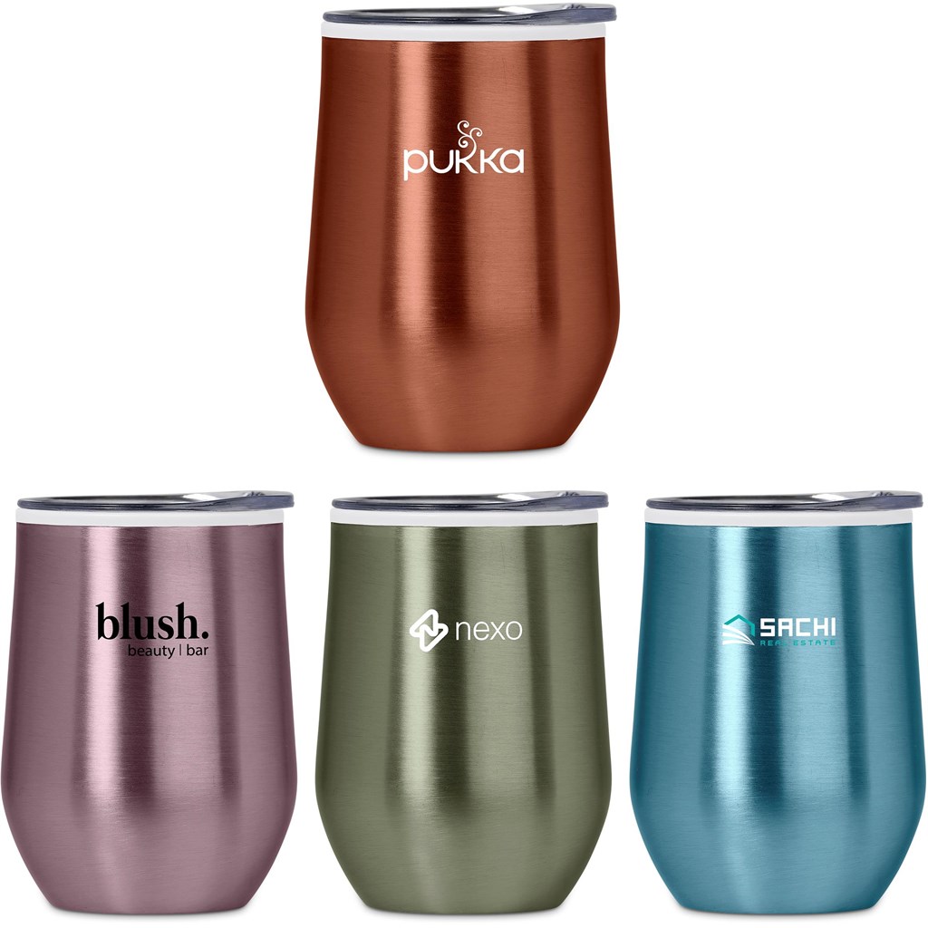 Burnt Orange Vogue Madison Stainless Steel & Plastic Double-Wall Tumbler - 350ml