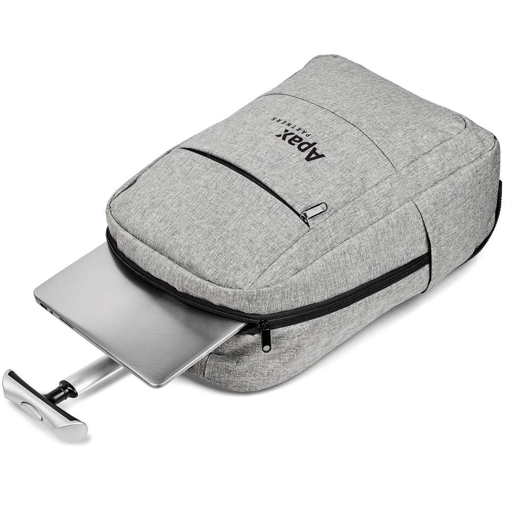 Burnt Orange San Marino Laptop Trolley Backpack